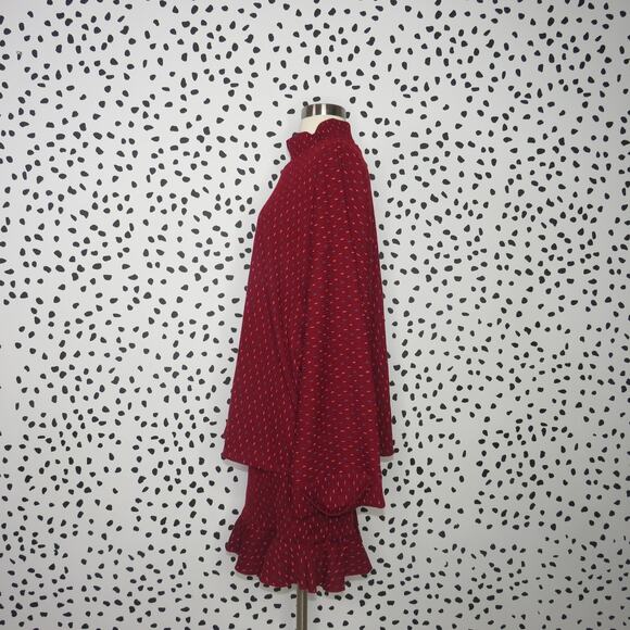 Free People Red Set the Mood Boho Matching Skirt Set - Picture 6 of 14
